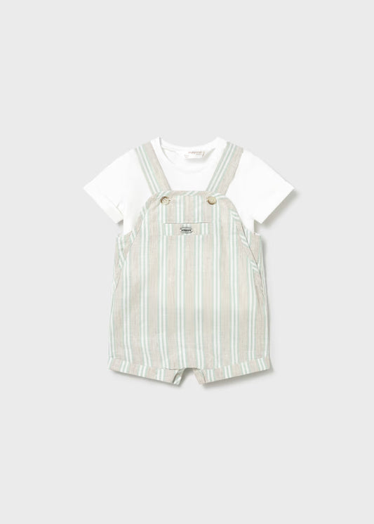 Stripe Linen Overall