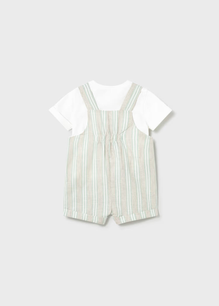 Stripe Linen Overall