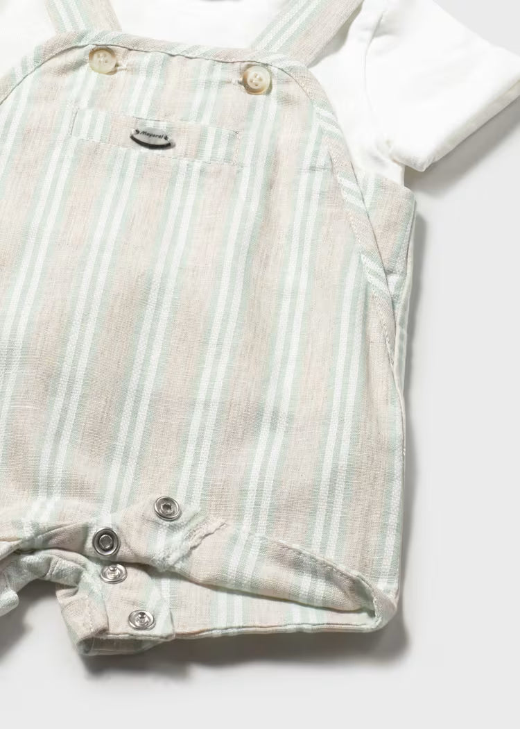 Stripe Linen Overall