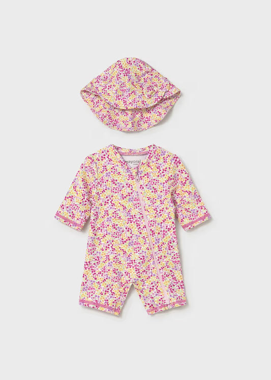 Petals Swim Bodysuit w/ Hat