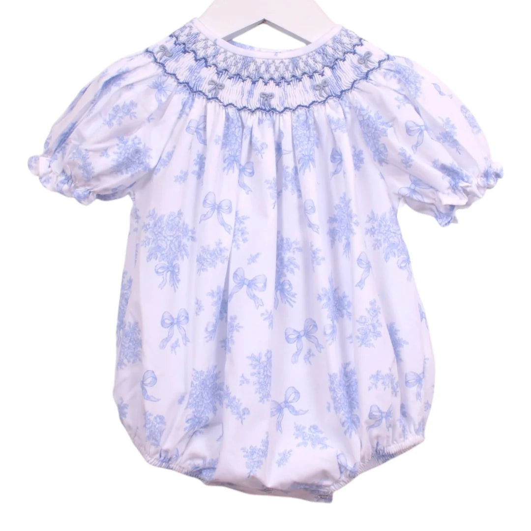 Evelyn Wht/Blue Floral Bubble