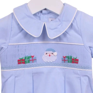 Santa & Presents Blue Bubble